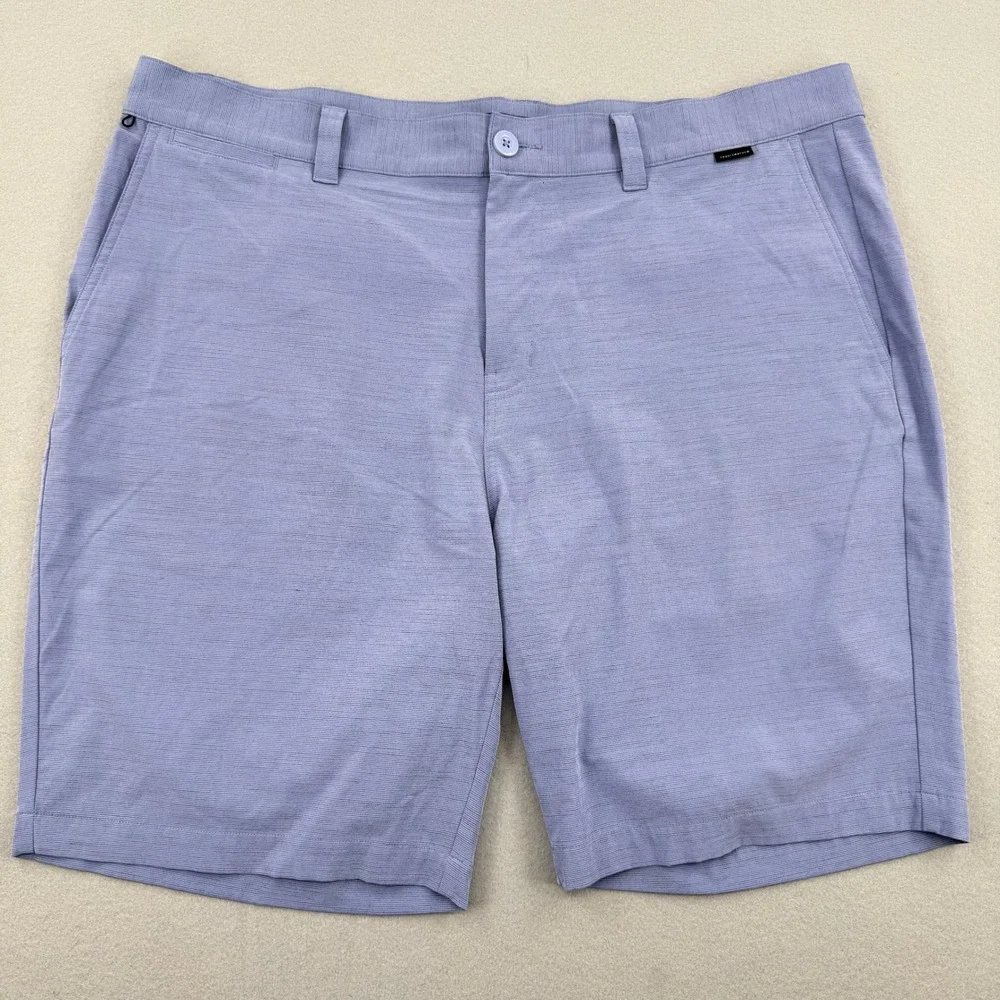 TravisMathew‎ Mens Size 40 Lavender Purple Heathered Performance Golf Shorts